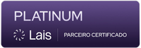 Logo da parceria Platinum entre Apresenta.me e Lais