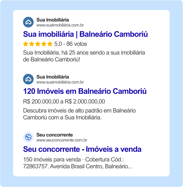 Site para imobiliaria com dados estruturados