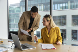 business colleagues banner concept with copy space 2 business colleagues banner concept with copy space 2