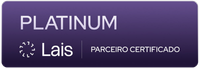Logo da parceria Platinum entre Apresenta.me e Lais